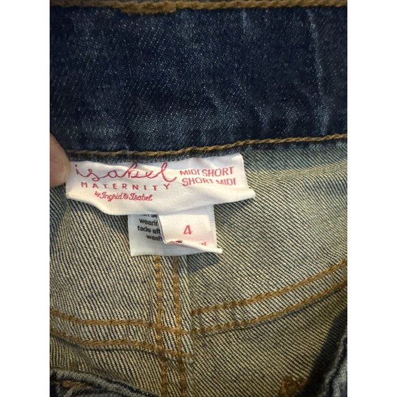Ingrid & Isabel Maternity Women’s Shorts Short Mini Denim Size 4 - Picture 6 of 6